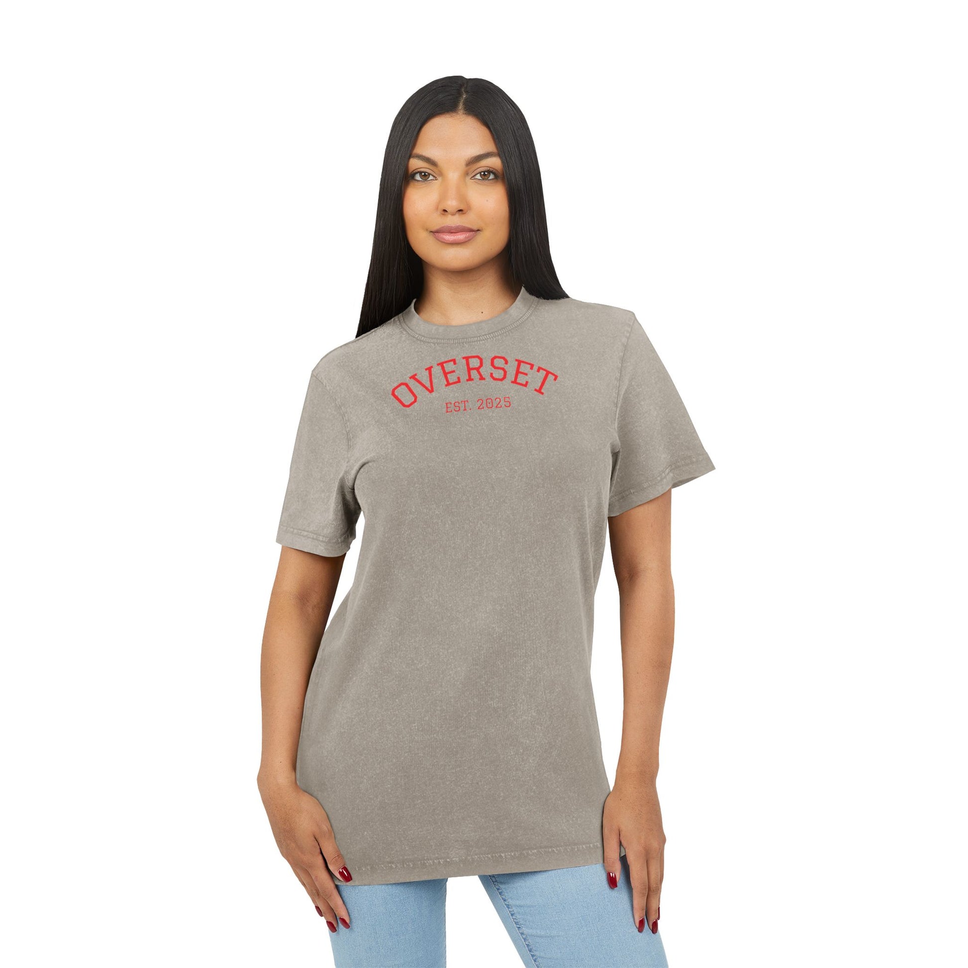 T-shirt unisexe délavé à l’acide – Style vintage et confort au quotidien