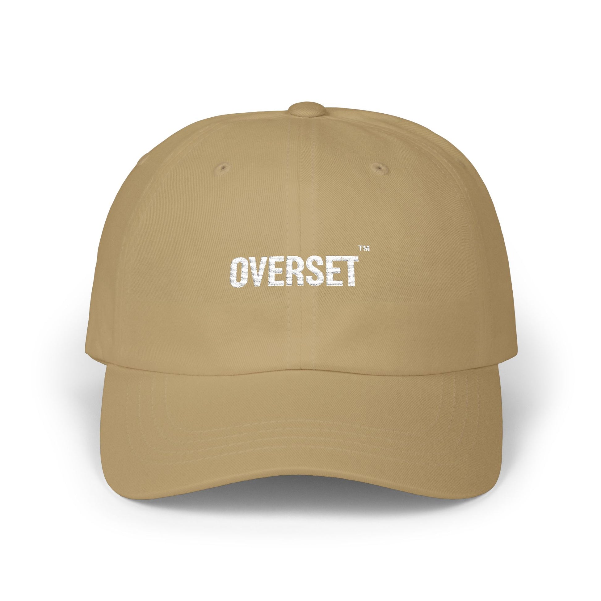 Casquette Dad OVERSET™ Classique Brodée – Coton Ajustable Unisexe | Green Camo & Khaki