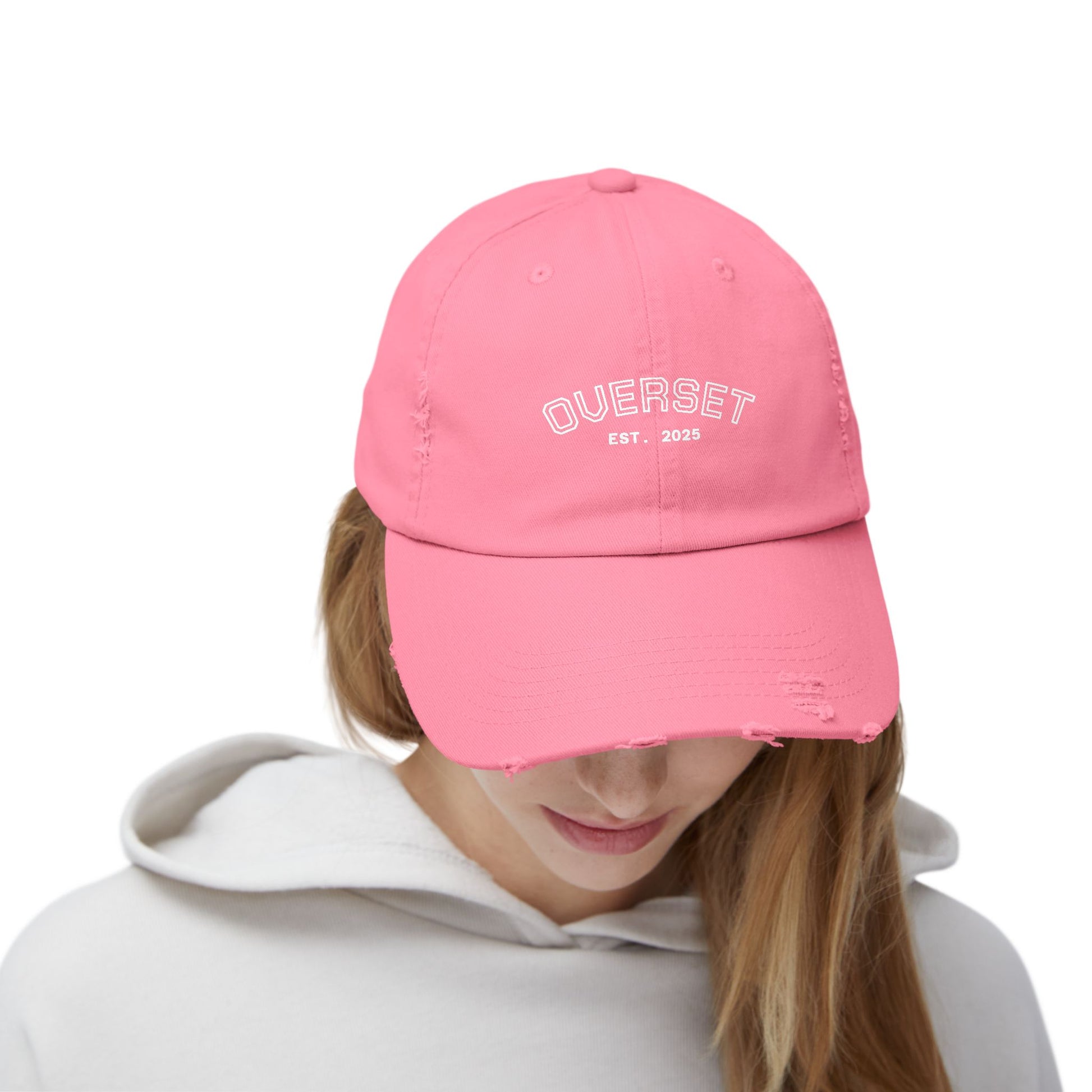 Casquette Distressed Unisexe OVERSET™ – Style Streetwear Effet Vintage, Casual & Tendance