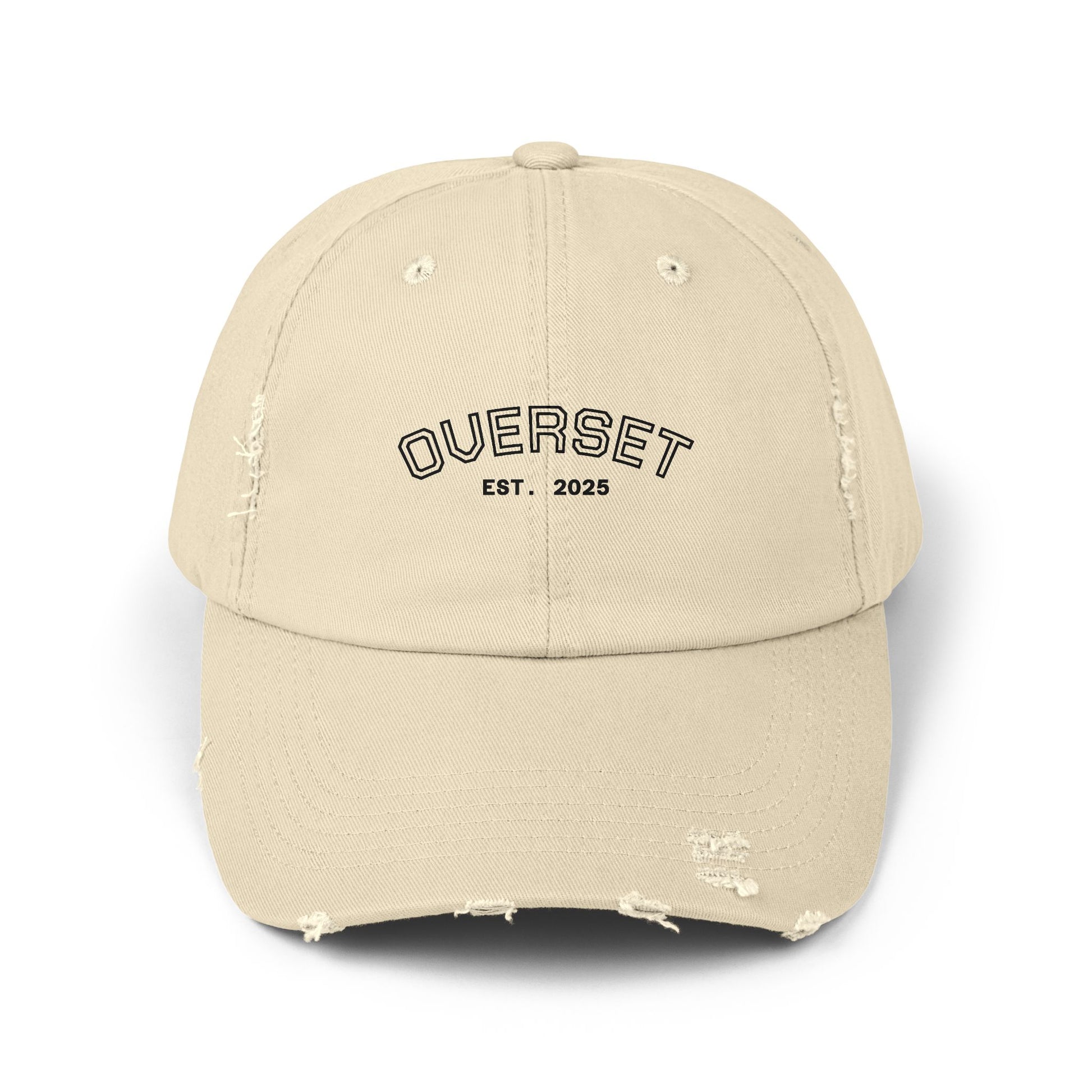 Casquette Distressed Unisexe OVERSET™ – Style Streetwear Effet Vintage, Casual & Tendance