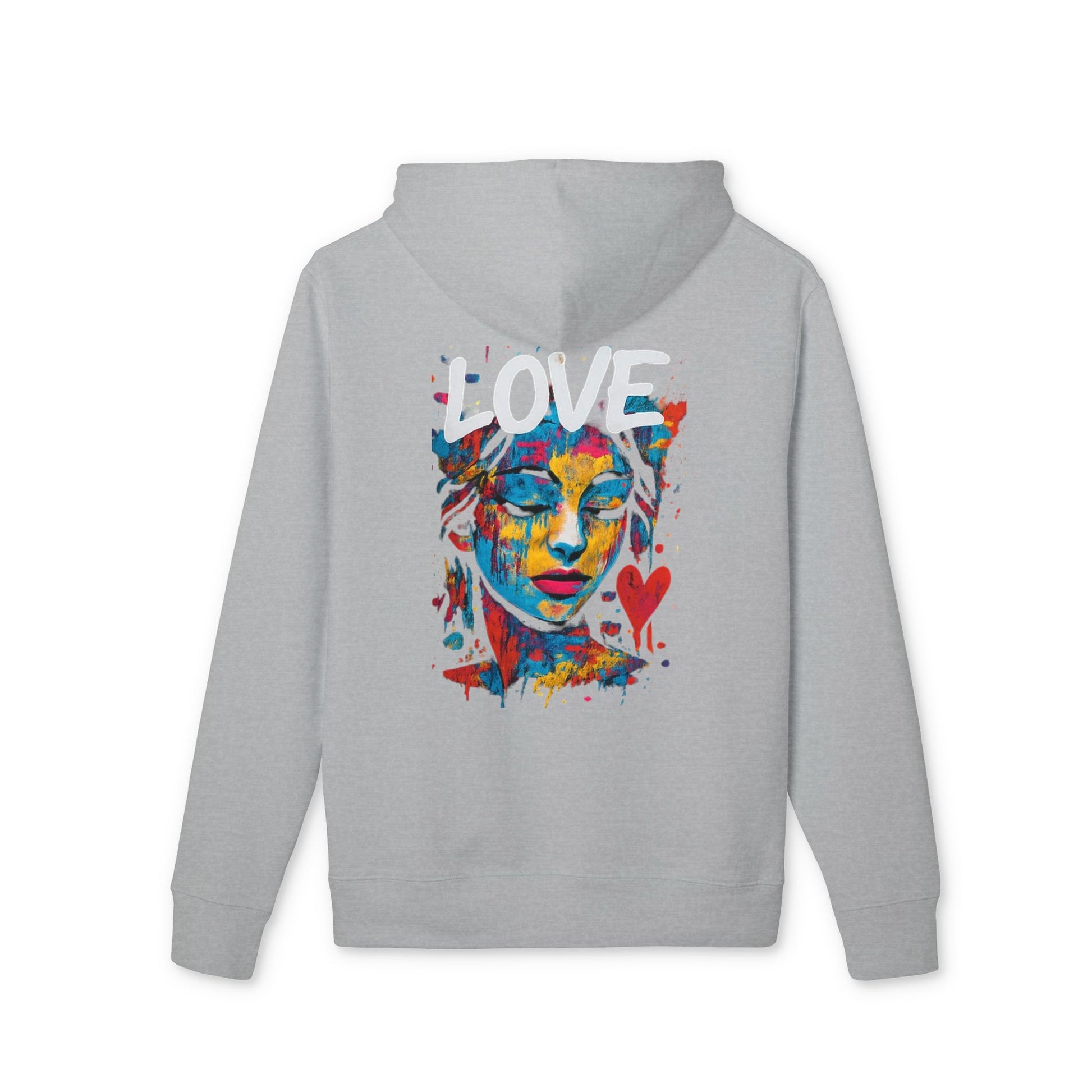 Sweat à Capuche Unisexe Love Art – Hoodie Graphique Coloré pour Amoureux de l’Art,