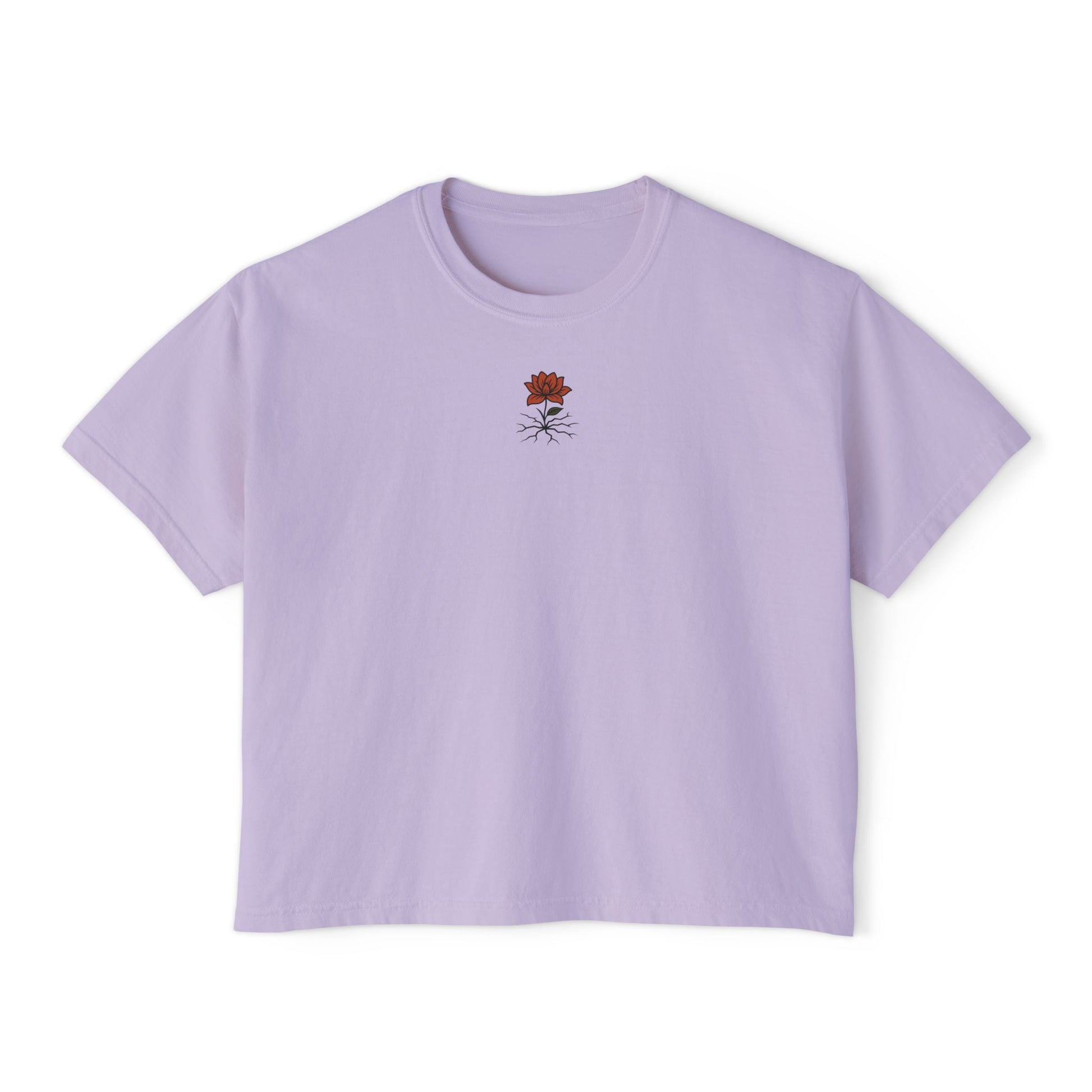 T-shirt Femme Fleuri – Coupe Ample et Décontractée,Style Vintage et Confort Quotidien