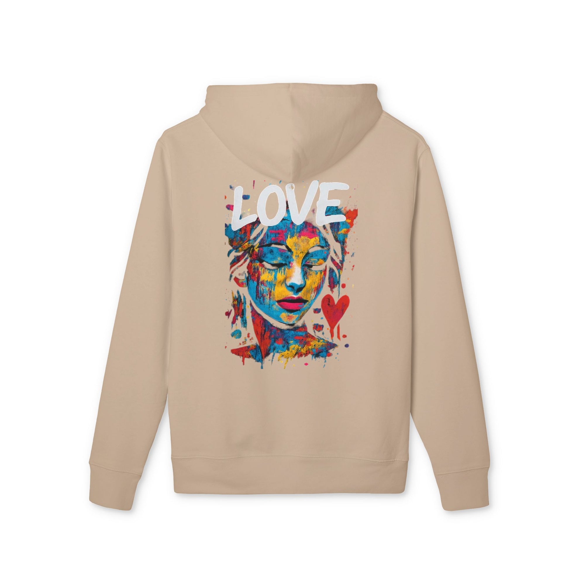 Sweat à Capuche Unisexe Love Art – Hoodie Graphique Coloré pour Amoureux de l’Art,