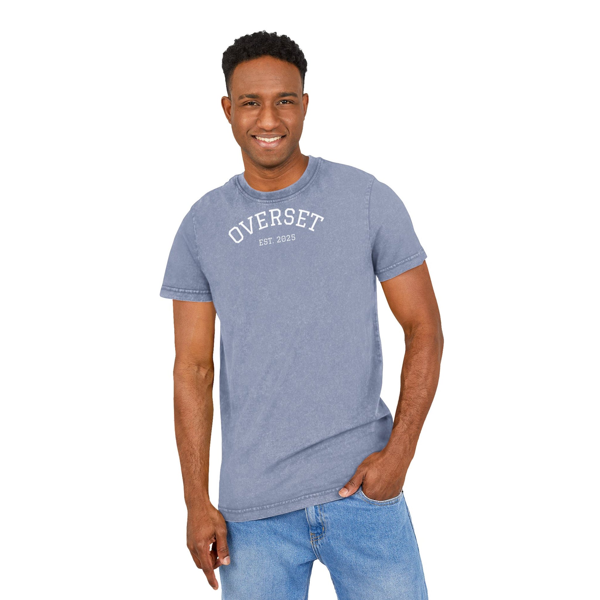 T-shirt unisexe délavé à l’acide – Style vintage et confort au quotidien