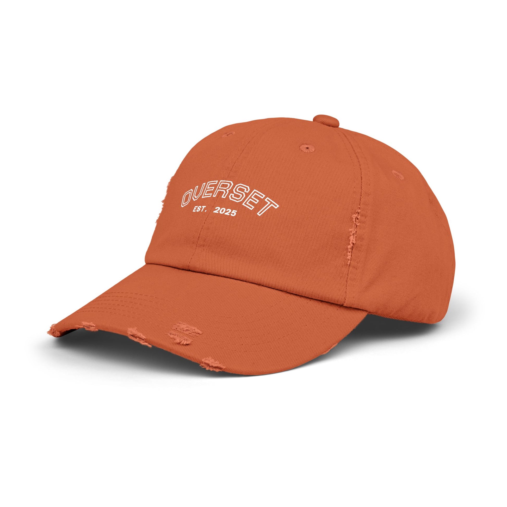 Casquette Distressed Unisexe OVERSET™ – Style Streetwear Effet Vintage, Casual & Tendance