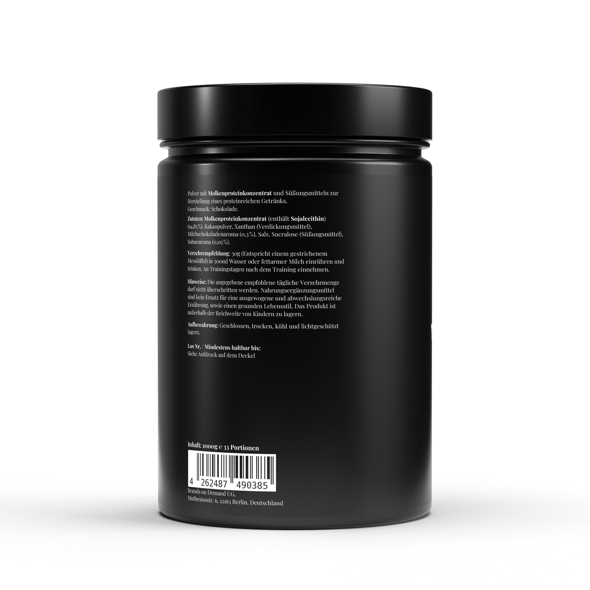 Whey Protéine Premium – Goût Chocolat – 1 000 g | Protéine en Poudre pour Musculation & Récupération