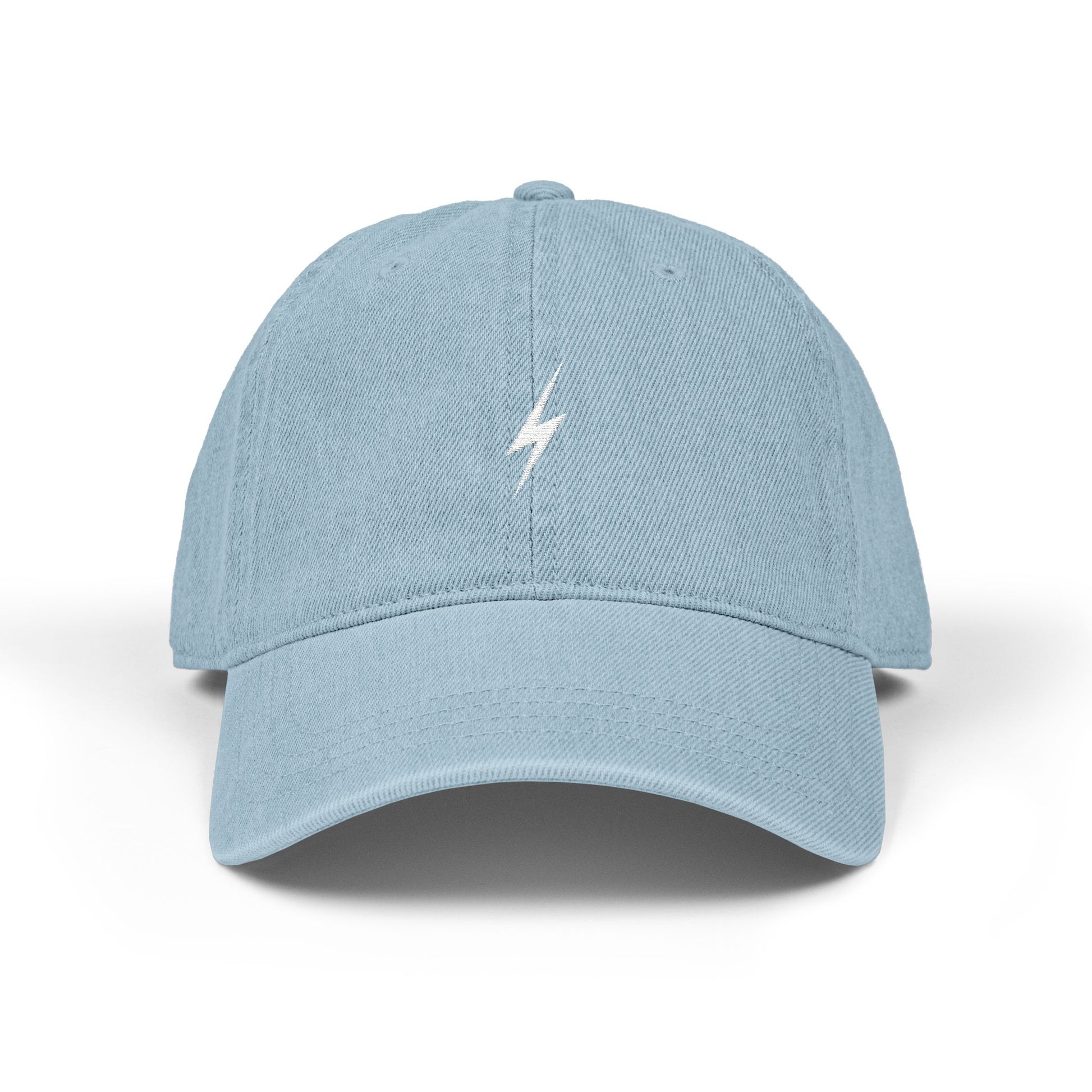 Casquette Éclair OVERSET™ – 100 % Coton, Style Streetwear Unisexe | Bleu Denim