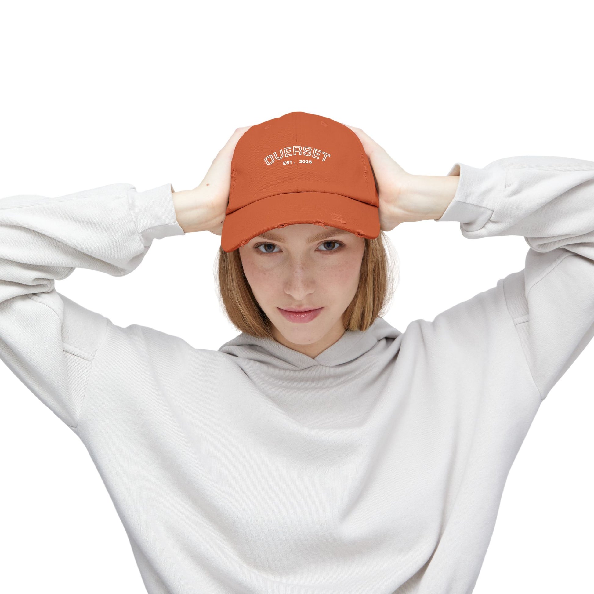 Casquette Distressed Unisexe OVERSET™ – Style Streetwear Effet Vintage, Casual & Tendance