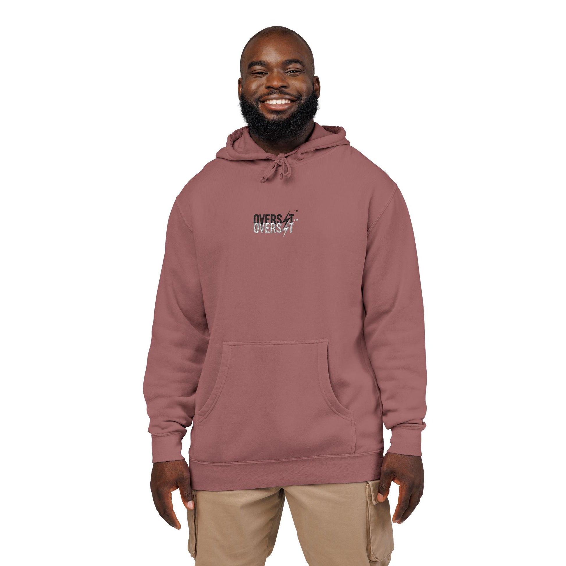 Sweat à capuche teint pigmenté brodé – Style décontracté et confort absolu