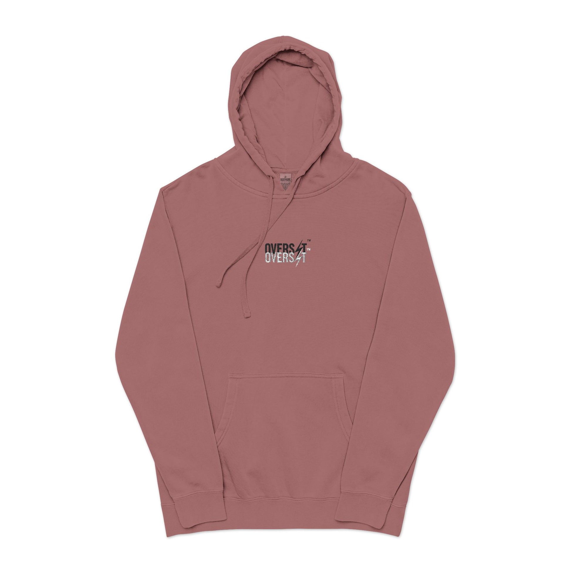 Sweat à capuche teint pigmenté brodé – Style décontracté et confort absolu