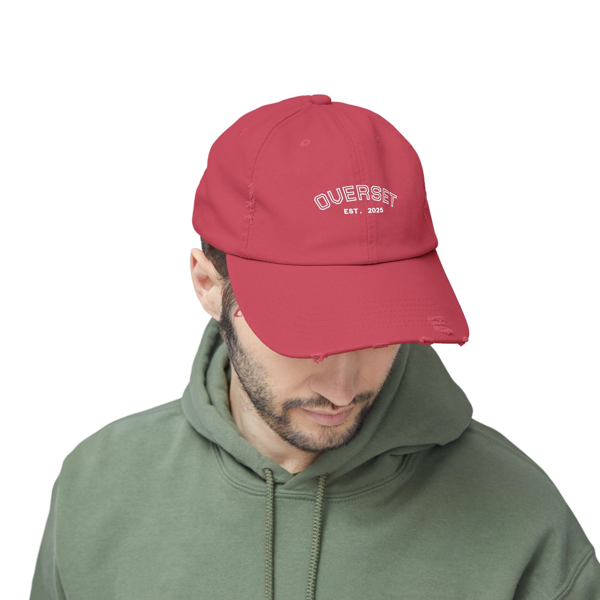 Casquette Distressed Unisexe OVERSET™ – Style Streetwear Effet Vintage, Casual & Tendance