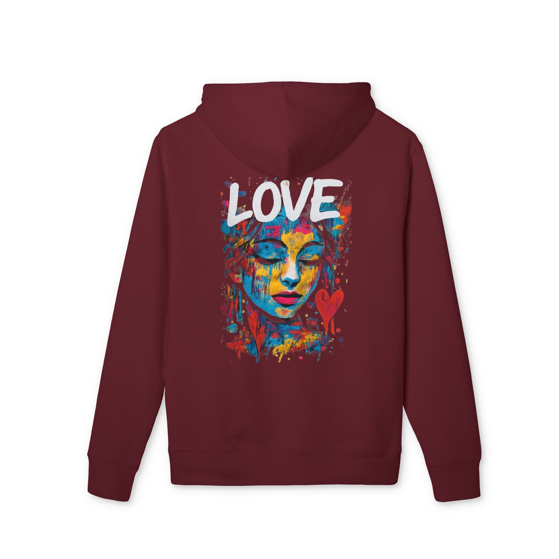 Sweat à Capuche Unisexe Love Art – Hoodie Graphique Coloré pour Amoureux de l’Art,