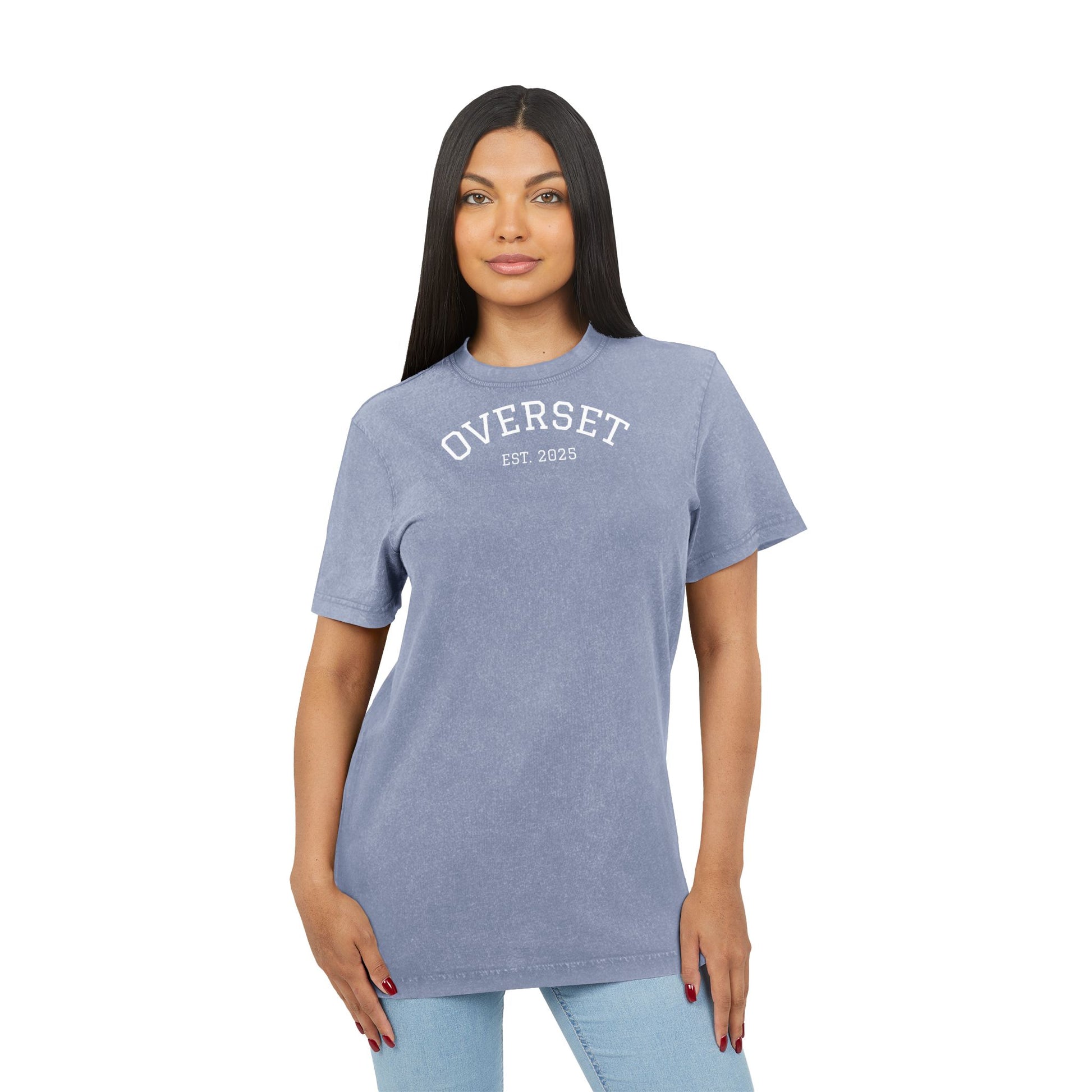 T-shirt unisexe délavé à l’acide – Style vintage et confort au quotidien