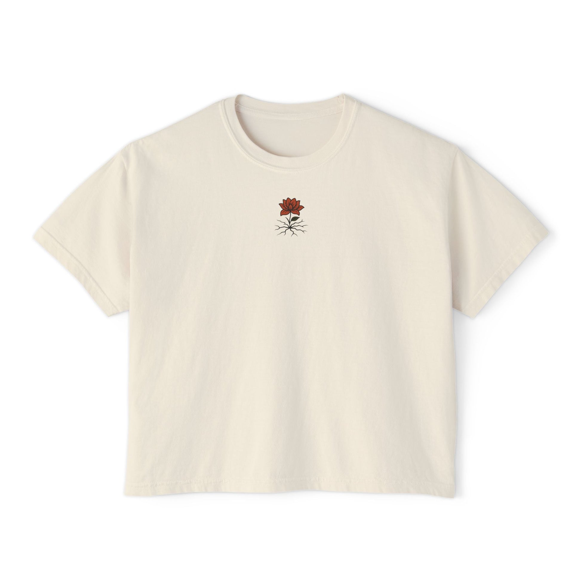 T-shirt Femme Fleuri – Coupe Ample et Décontractée,Style Vintage et Confort Quotidien