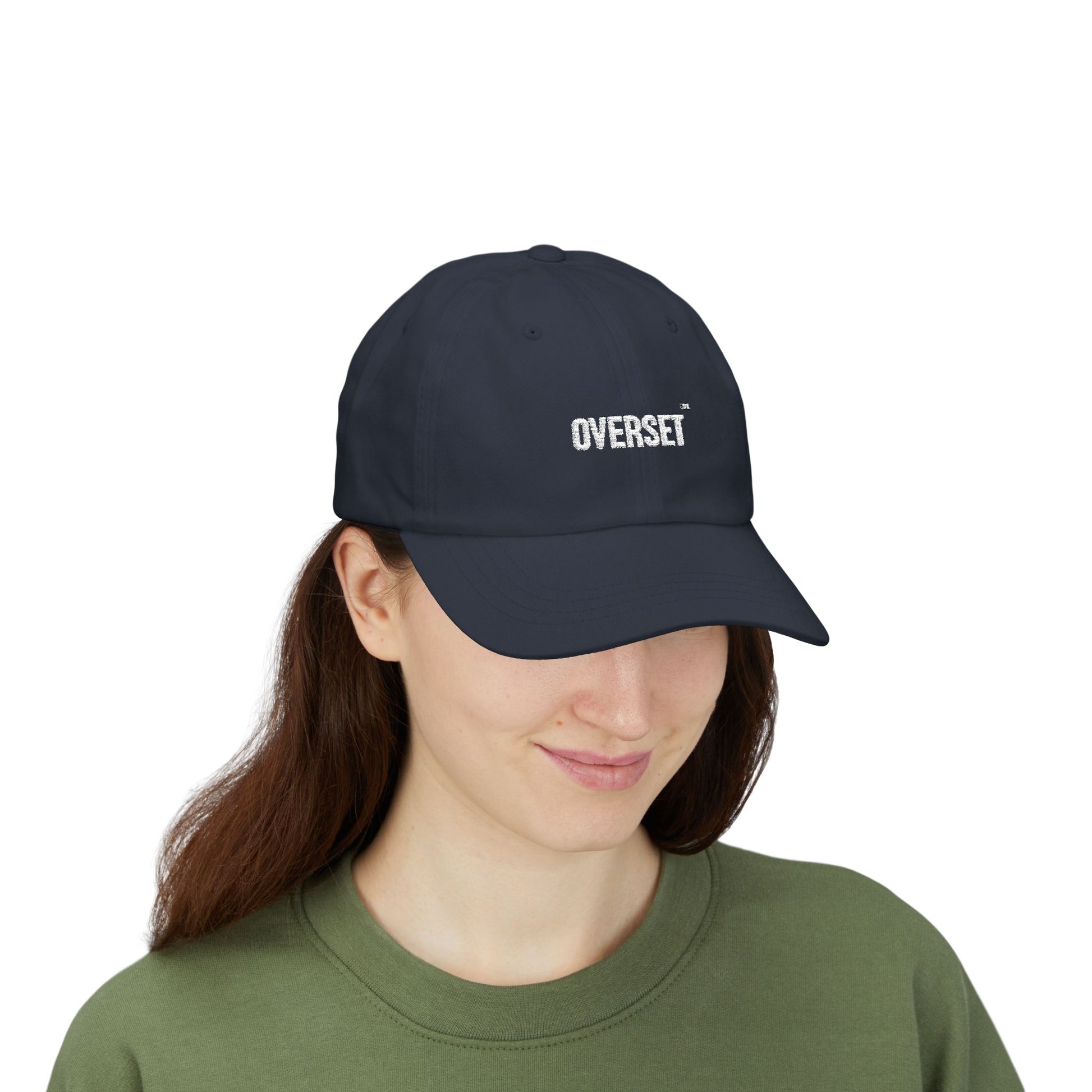 Casquette Dad OVERSET™ Classique Brodée – Coton Ajustable Unisexe | Noir, Bleu Marine & Gris