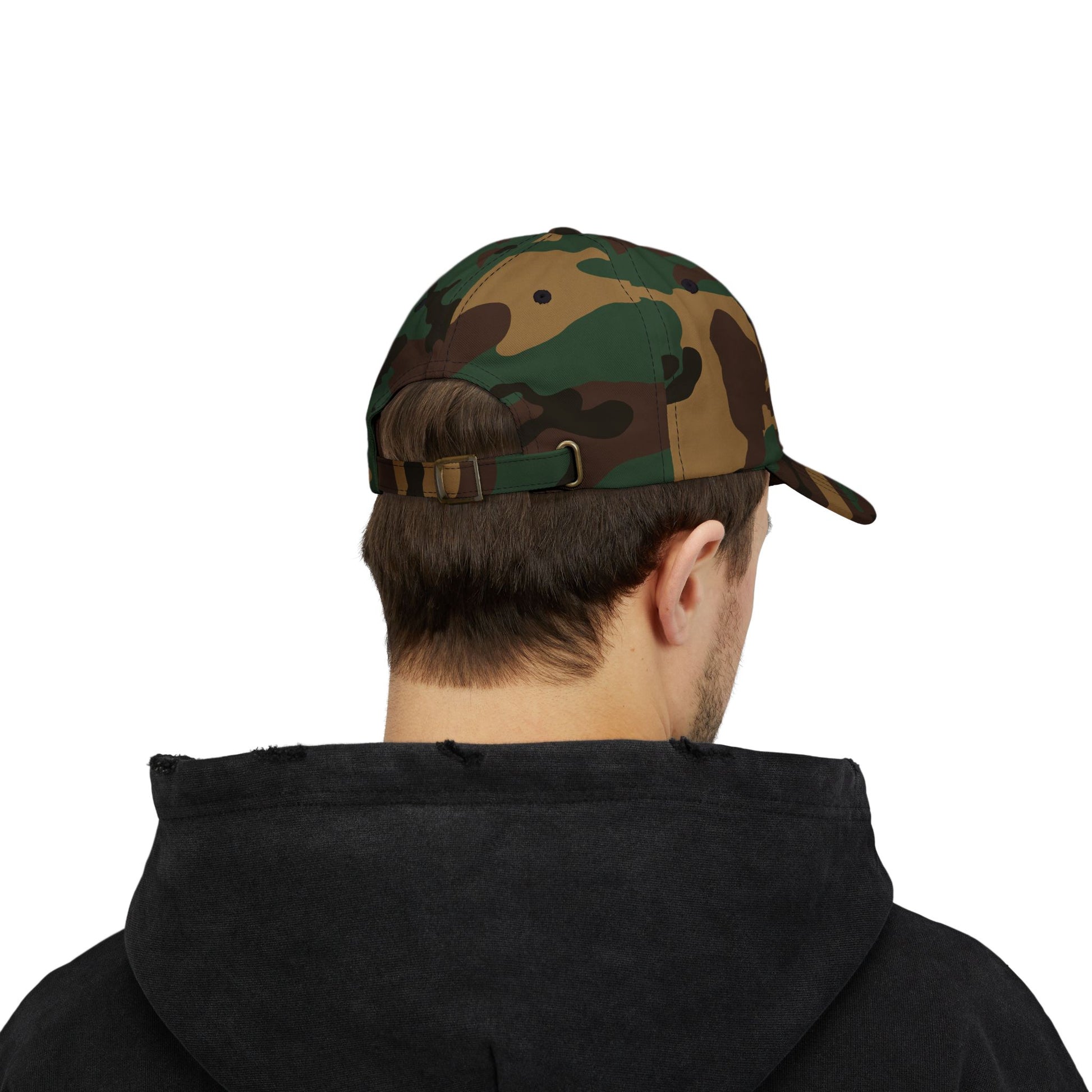 Casquette Dad OVERSET™ Classique Brodée – Coton Ajustable Unisexe | Green Camo & Khaki