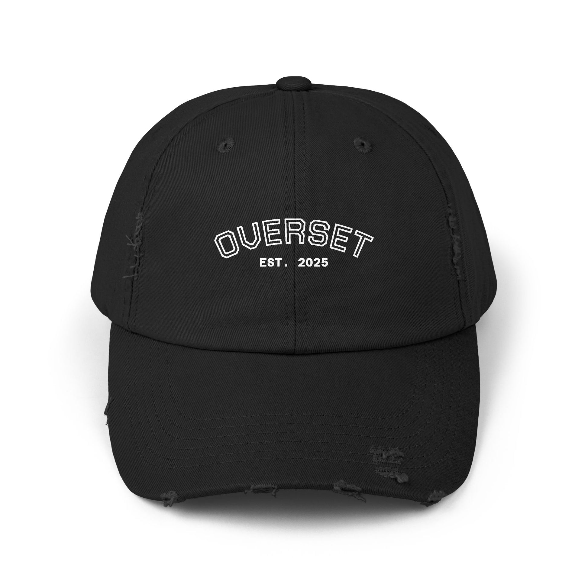 Casquette Distressed Unisexe OVERSET™ – Style Streetwear Effet Vintage, Casual & Tendance