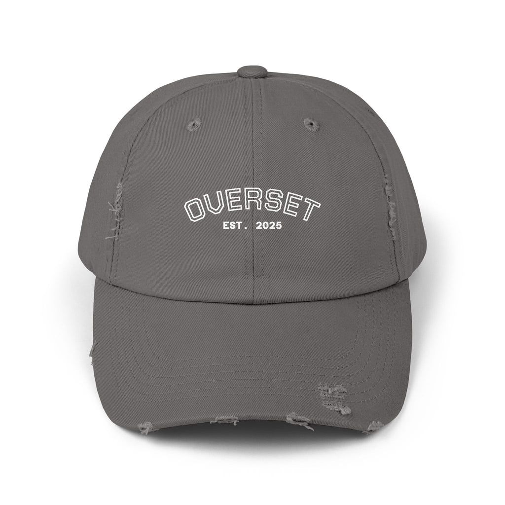 Casquette Distressed Unisexe OVERSET™ – Style Streetwear Effet Vintage, Casual & Tendance