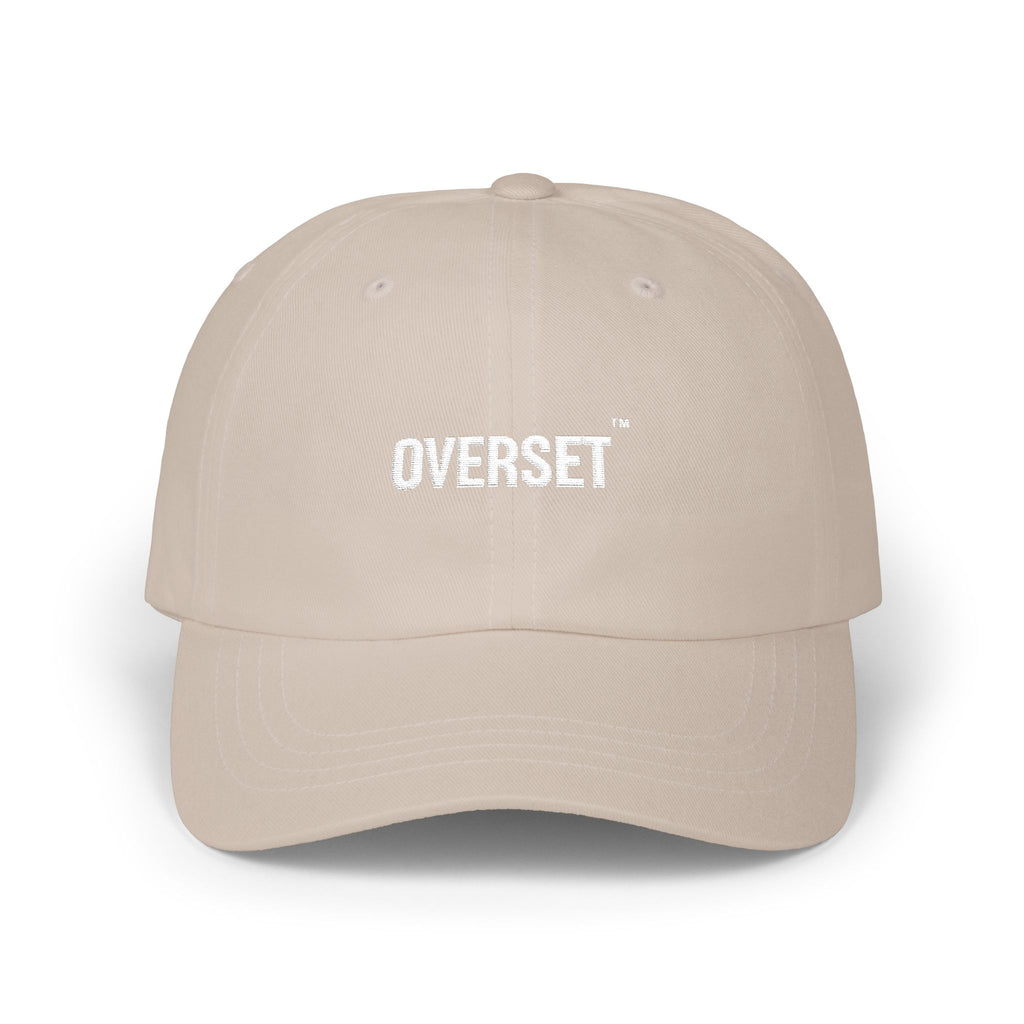 Casquette Dad OVERSET™ Classique Brodée – Coton Ajustable Unisexe | Sable