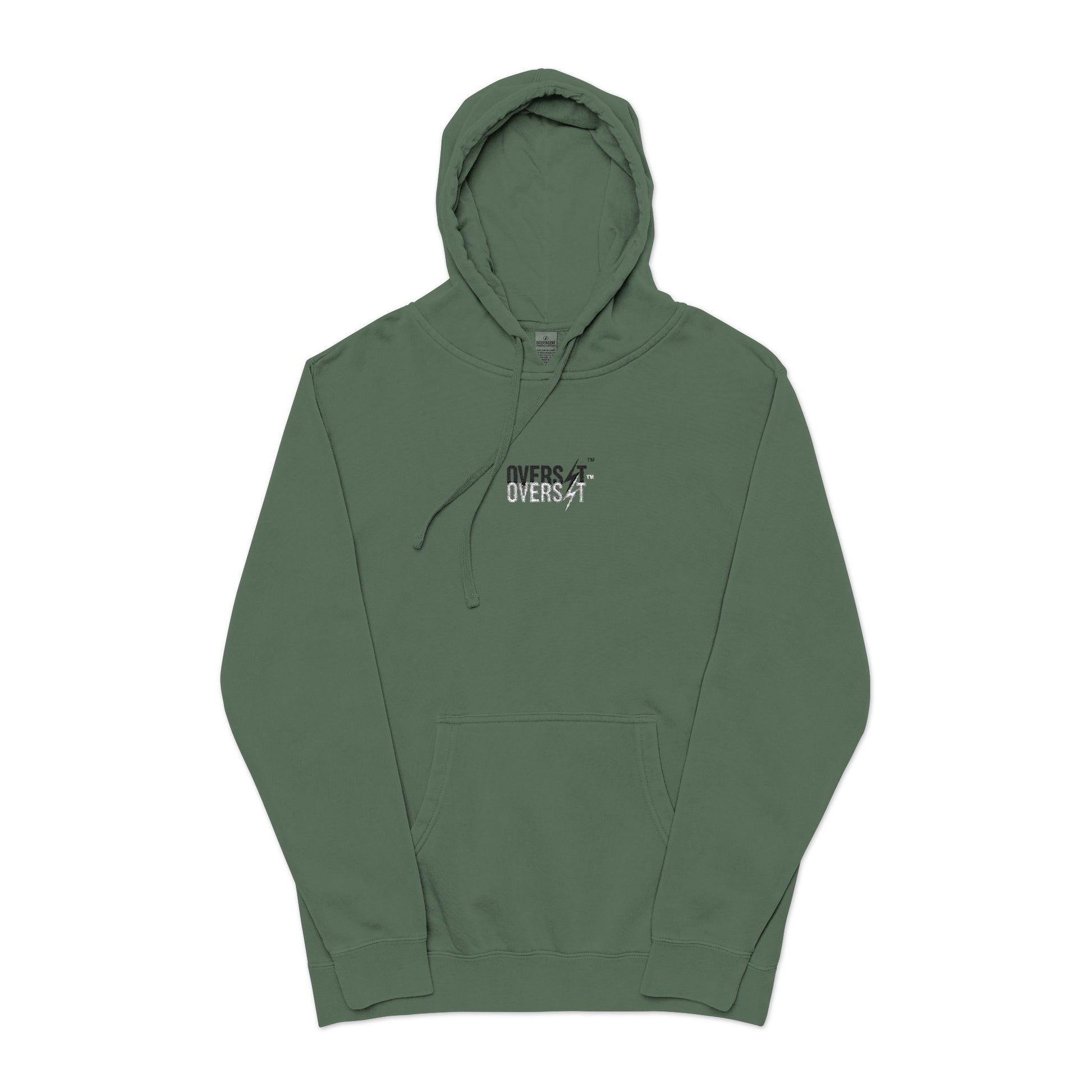 Sweat à capuche teint pigmenté brodé – Style décontracté et confort absolu