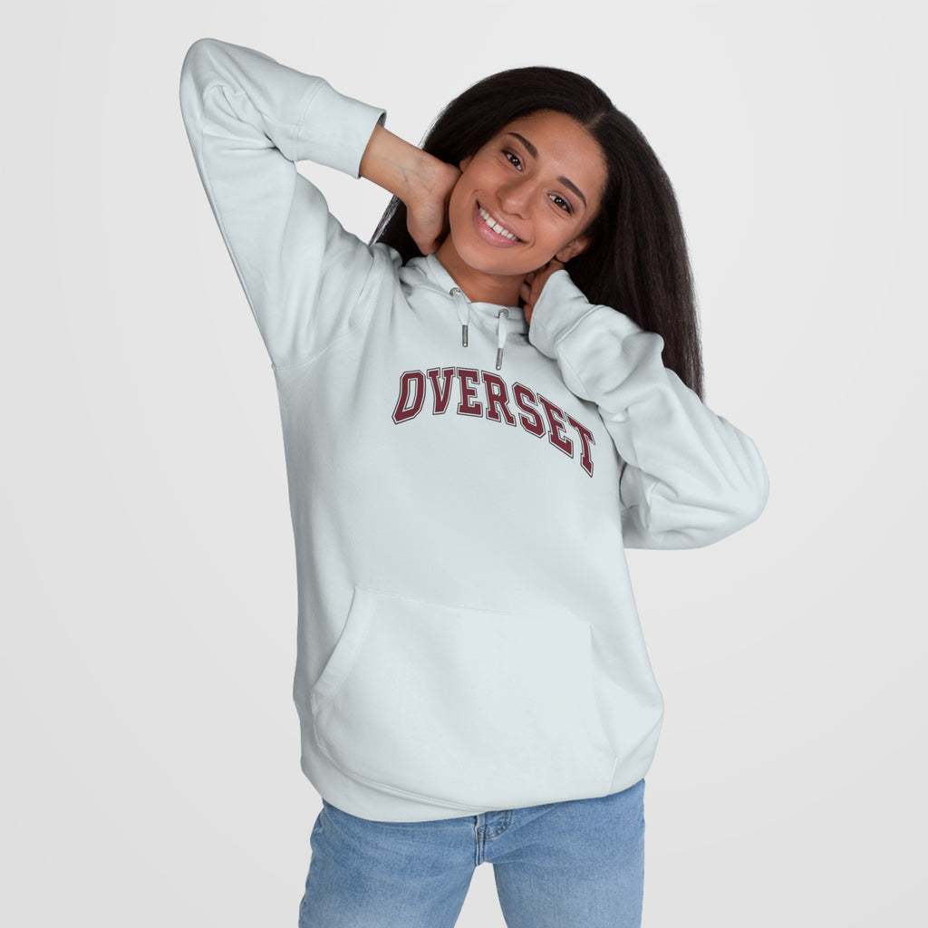 Sweat à Capuche Overset – Logo Arqué Vintage Style Universitaire