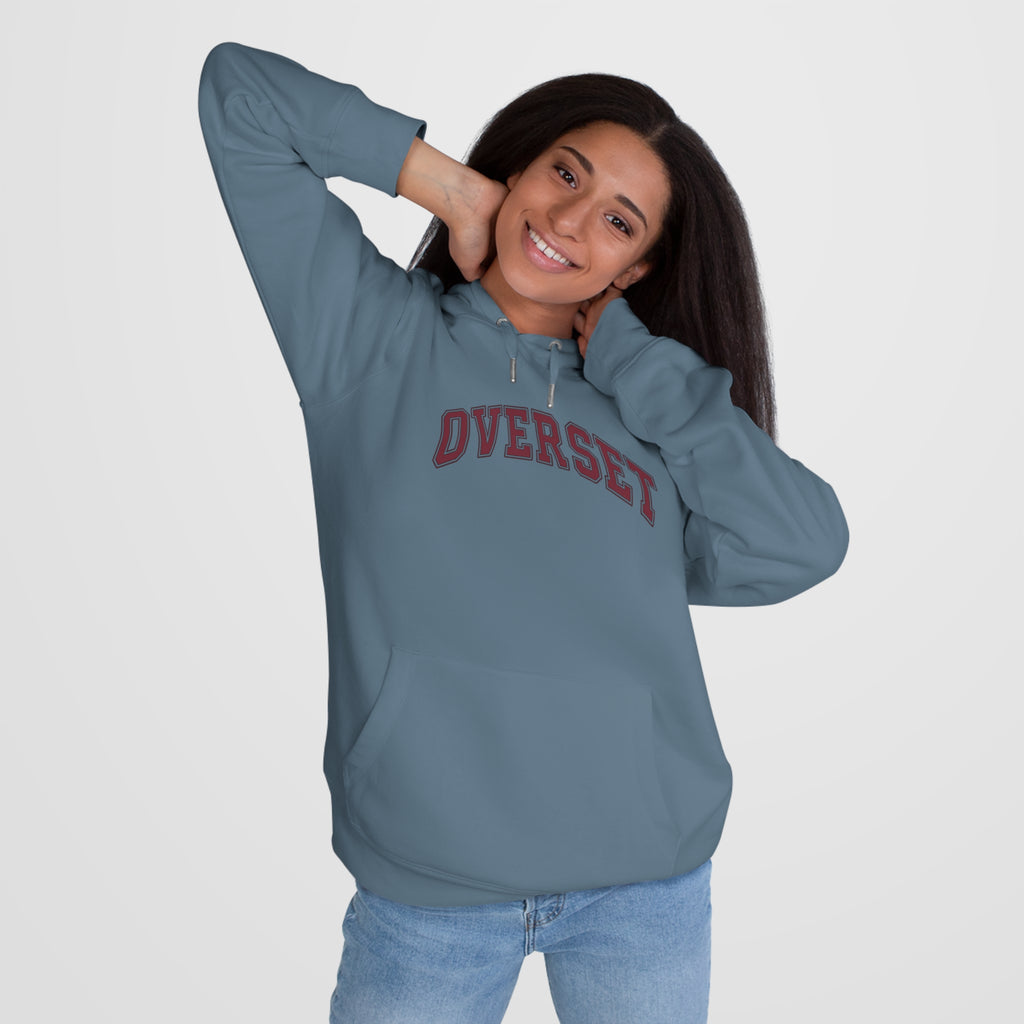 Sweat à Capuche Overset – Logo Arqué Vintage Style Universitaire