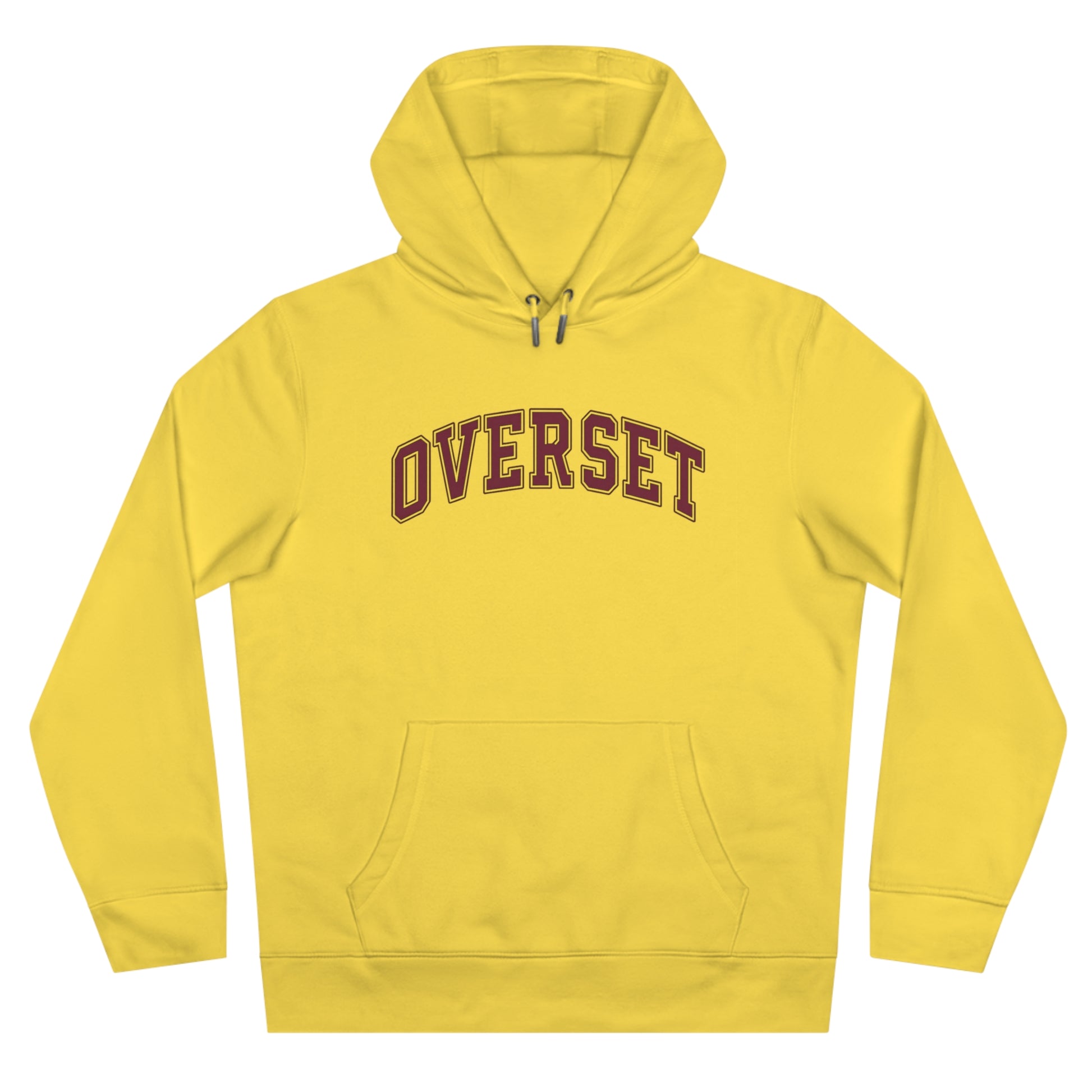 Sweat à Capuche Overset – Logo Arqué Vintage Style Universitaire