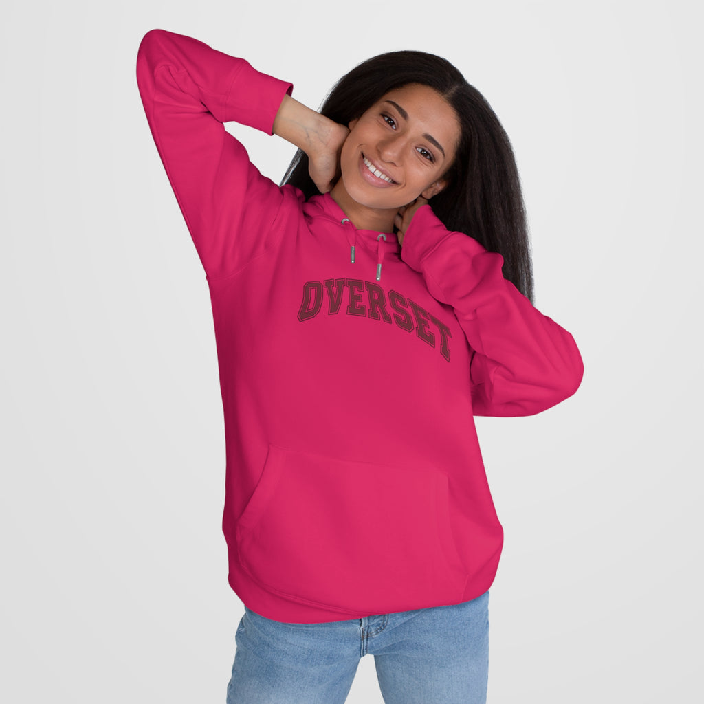 Sweat à Capuche Overset – Logo Arqué Vintage Style Universitaire