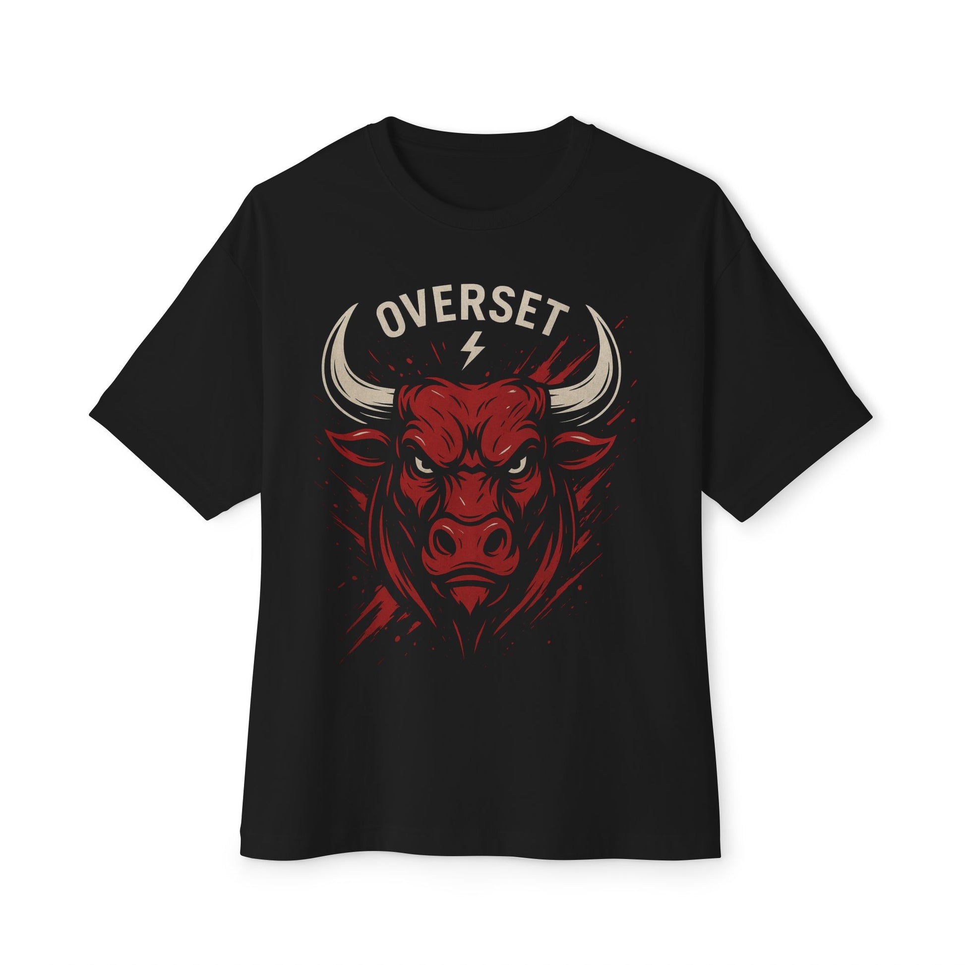 T-shirt Unisexe Oversize à Graphisme Taureau