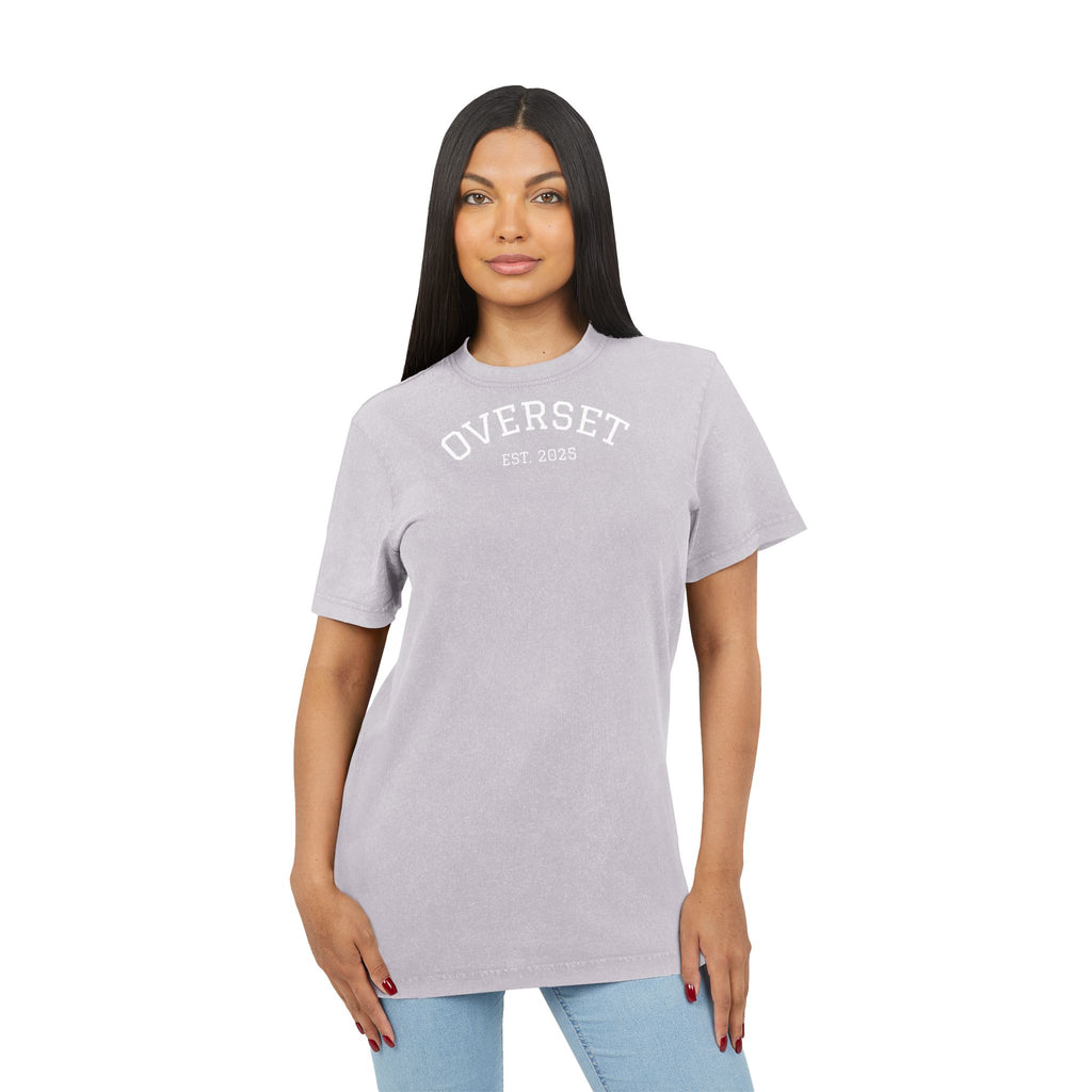 T-shirt unisexe délavé à l’acide – Style vintage et confort au quotidien