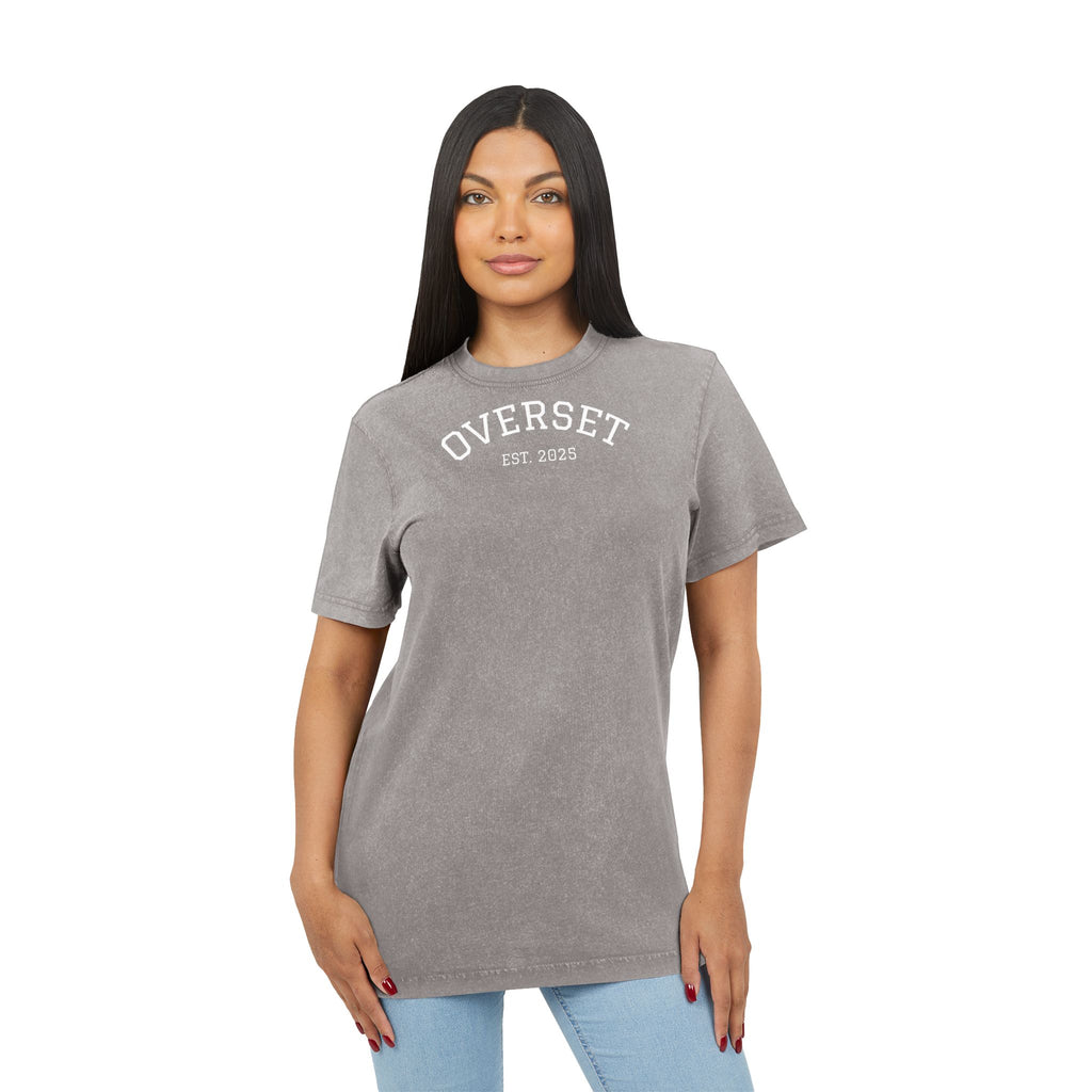 T-shirt unisexe délavé à l’acide – Style vintage et confort au quotidien