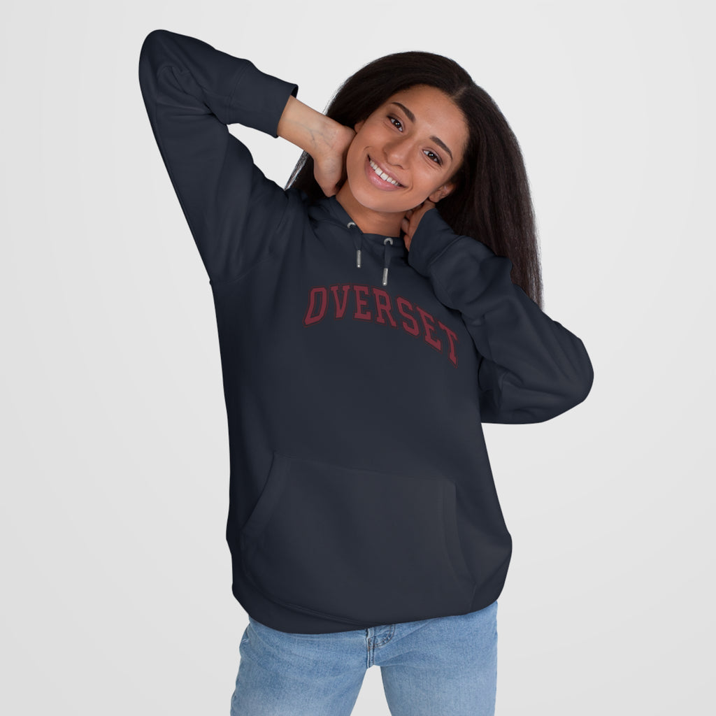 Sweat à Capuche Overset – Logo Arqué Vintage Style Universitaire