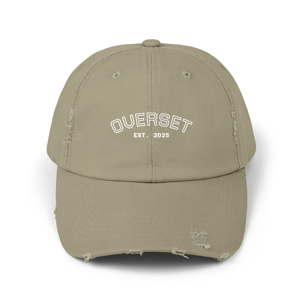 Casquette Distressed Unisexe OVERSET™ – Style Streetwear Effet Vintage, Casual & Tendance