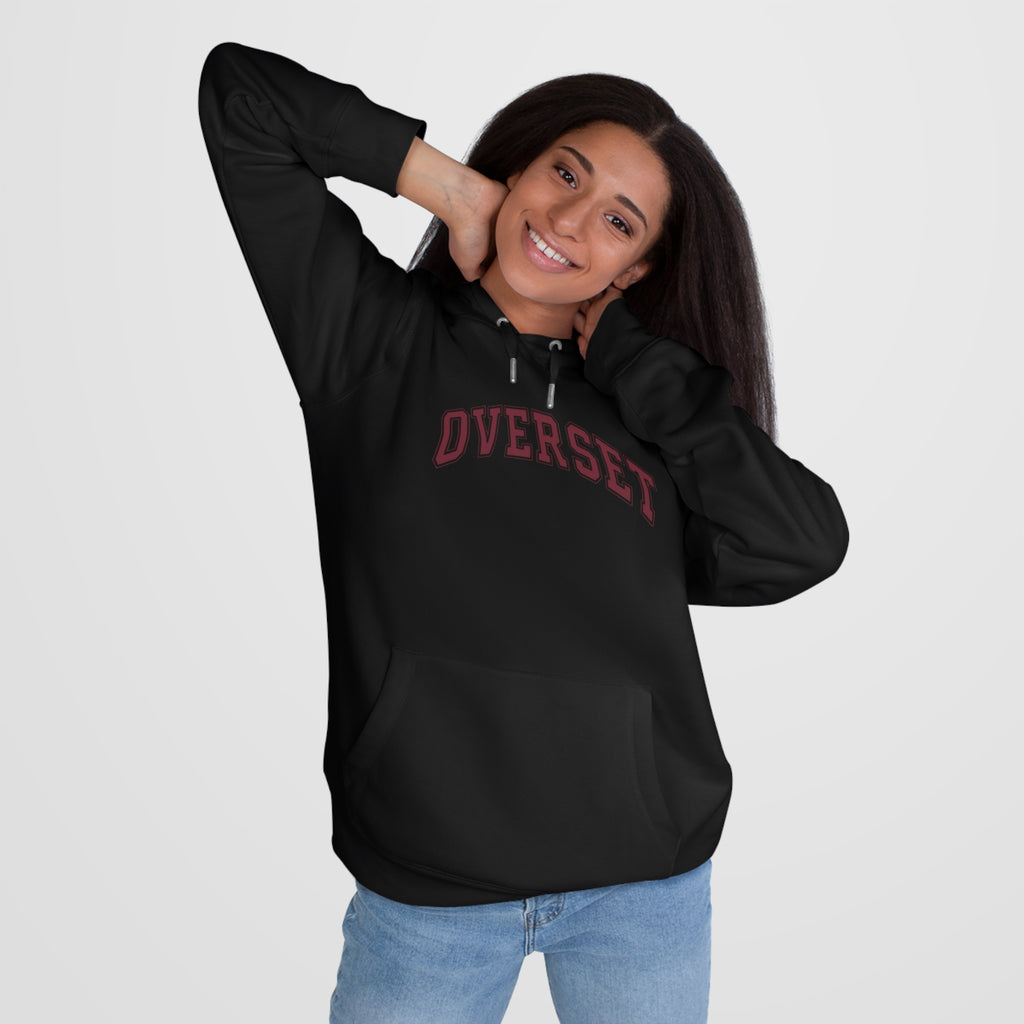 Sweat à Capuche Overset – Logo Arqué Vintage Style Universitaire