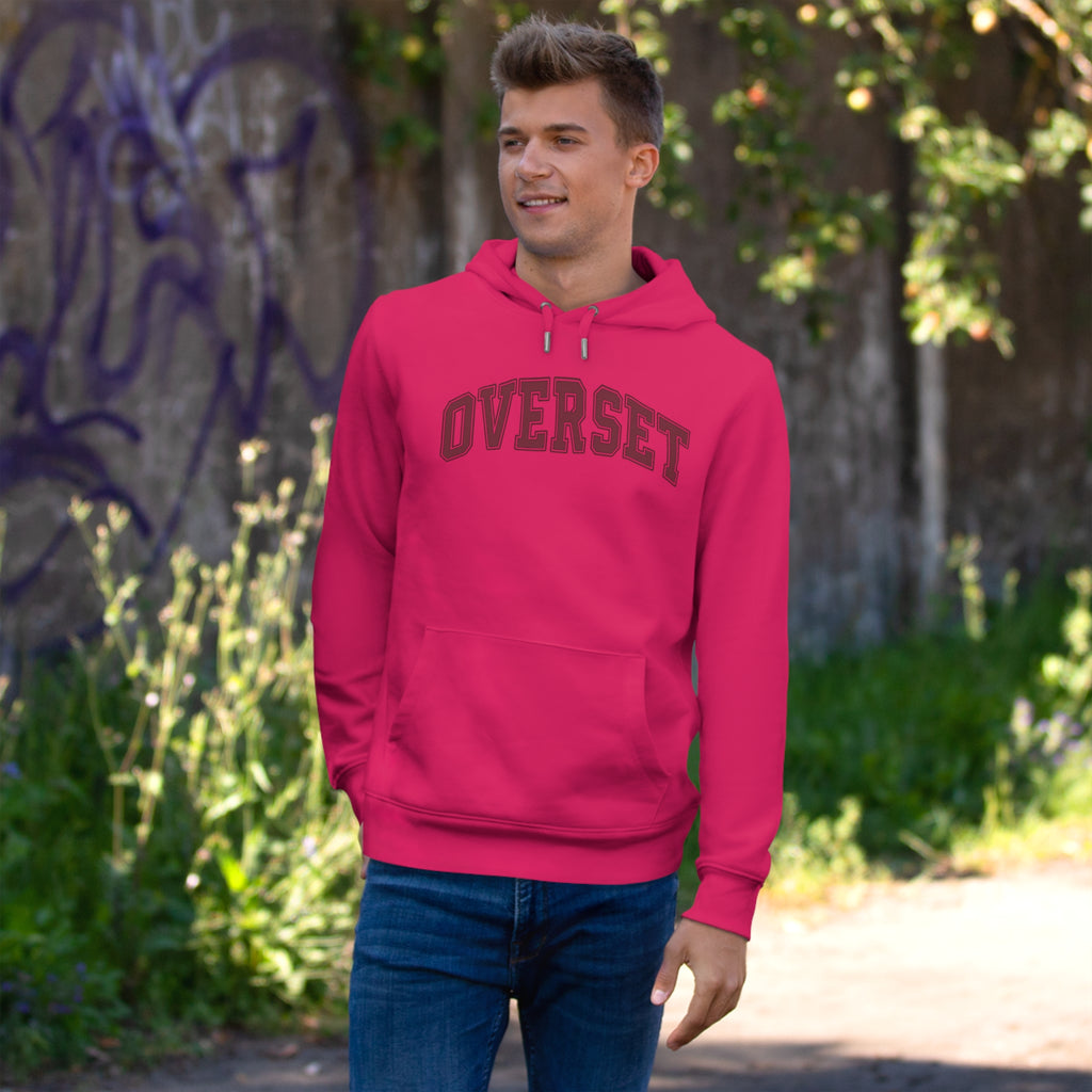 Sweat à Capuche Overset – Logo Arqué Vintage Style Universitaire
