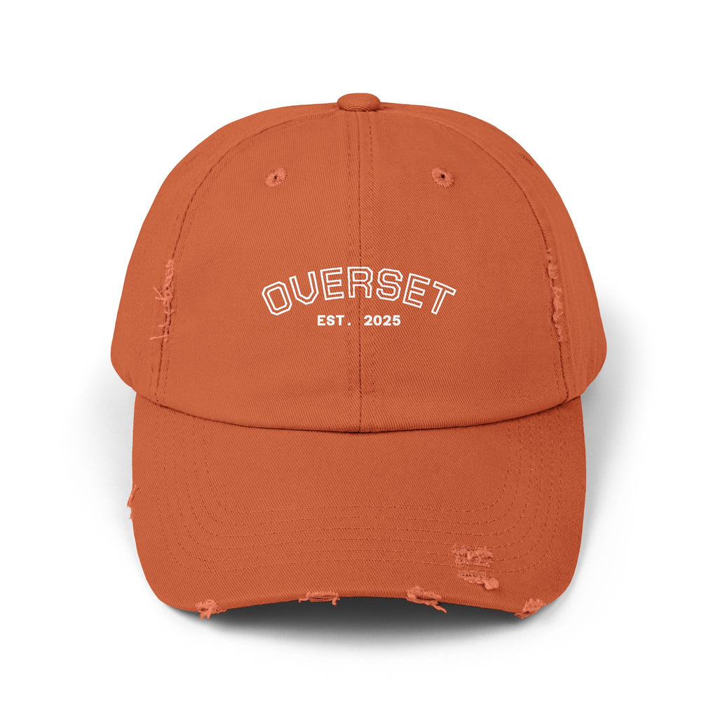 Casquette Distressed Unisexe OVERSET™ – Style Streetwear Effet Vintage, Casual & Tendance