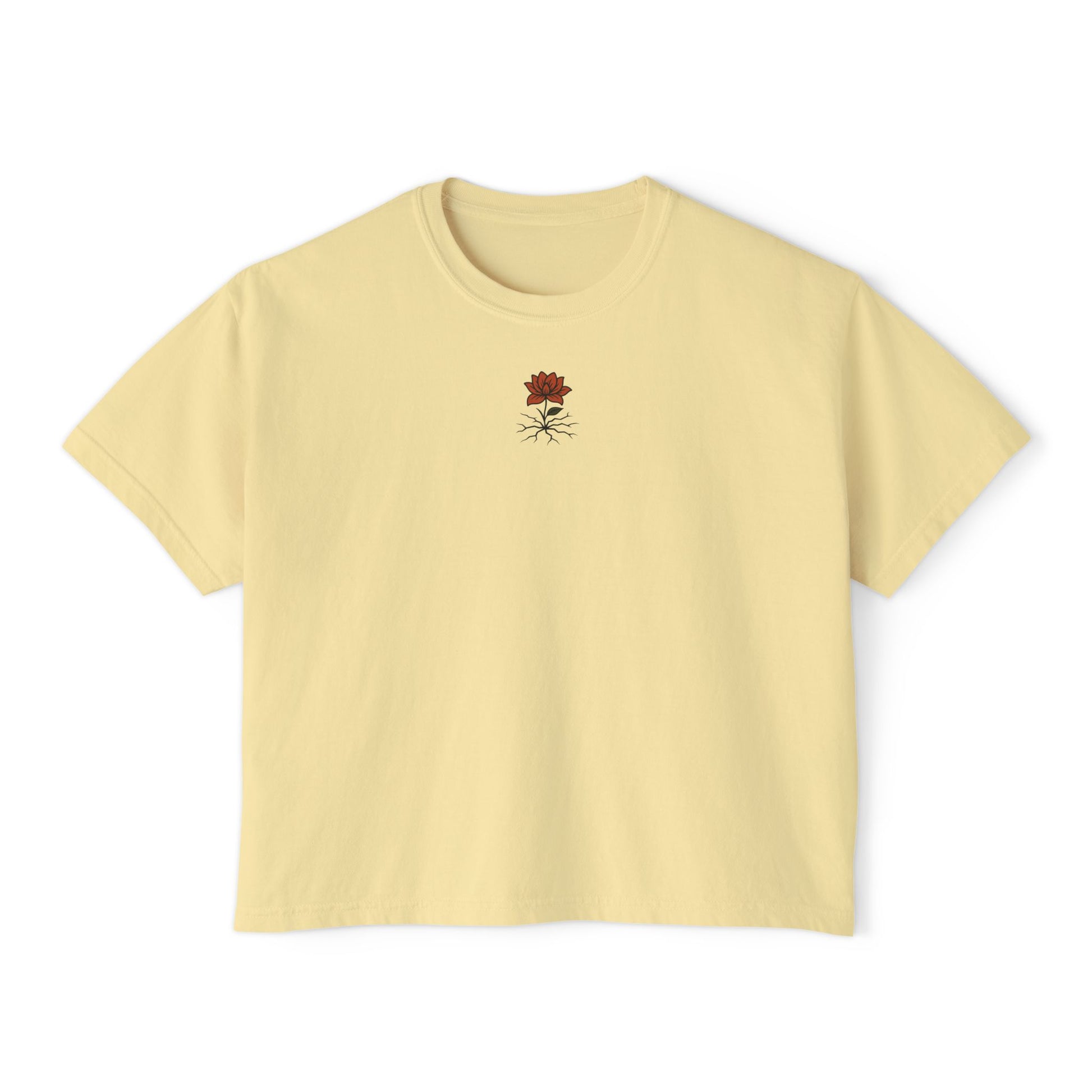 T-shirt Femme Fleuri – Coupe Ample et Décontractée,Style Vintage et Confort Quotidien