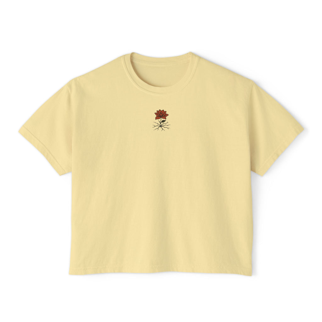 T-shirt Femme Fleuri – Coupe Ample et Décontractée,Style Vintage et Confort Quotidien