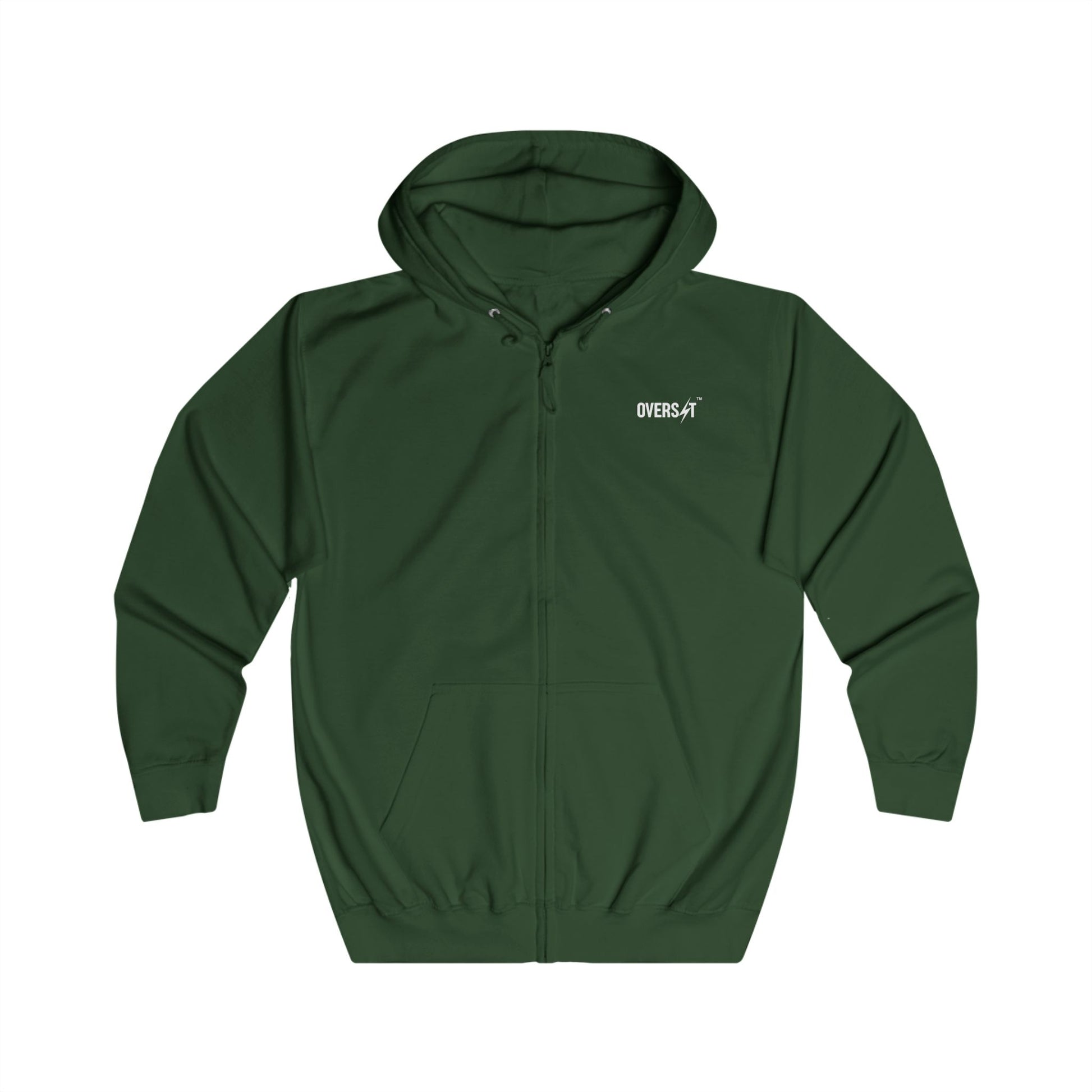 Cozy Unisex Full Zip Hoodie – Sweat à Capuche Zippé Mixte Confortable