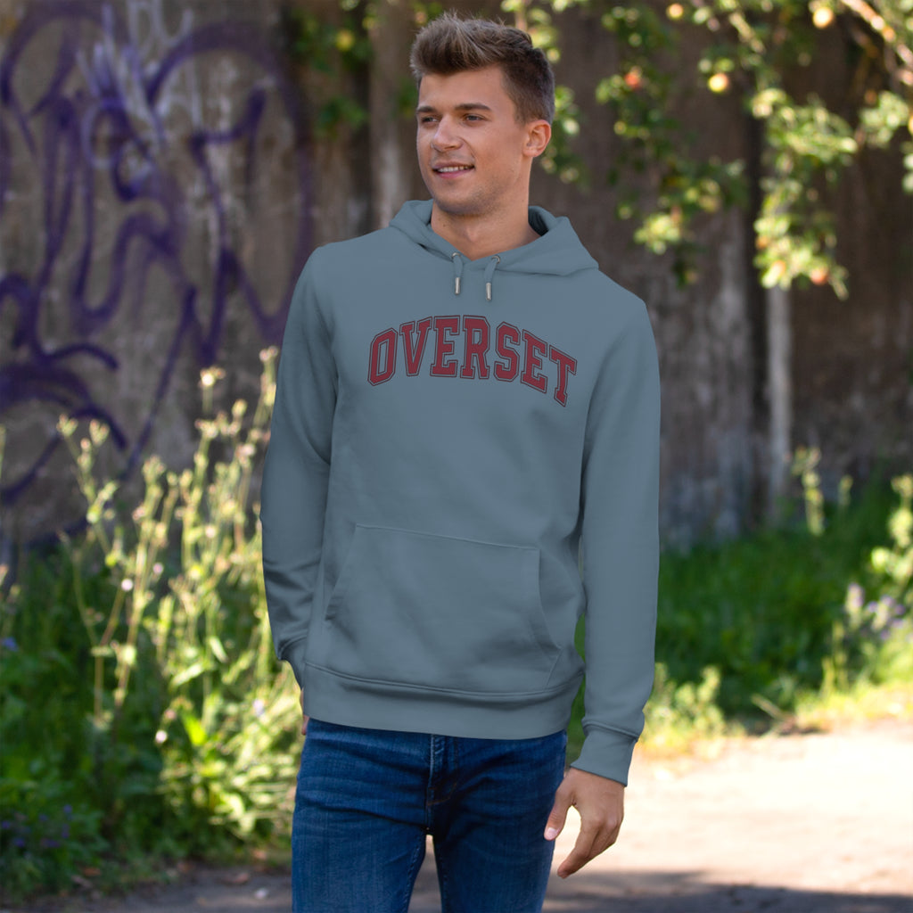 Sweat à Capuche Overset – Logo Arqué Vintage Style Universitaire