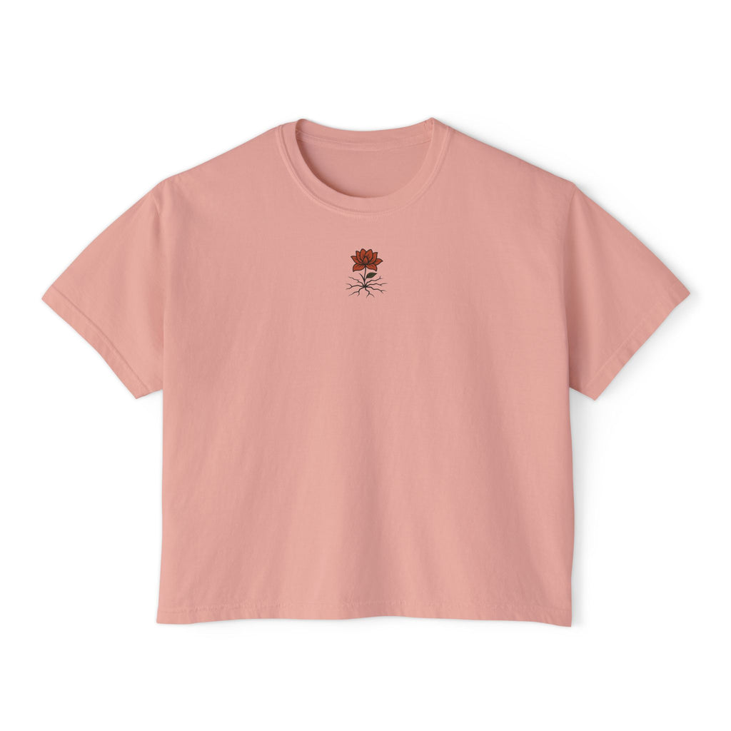 T-shirt Femme Fleuri – Coupe Ample et Décontractée,Style Vintage et Confort Quotidien