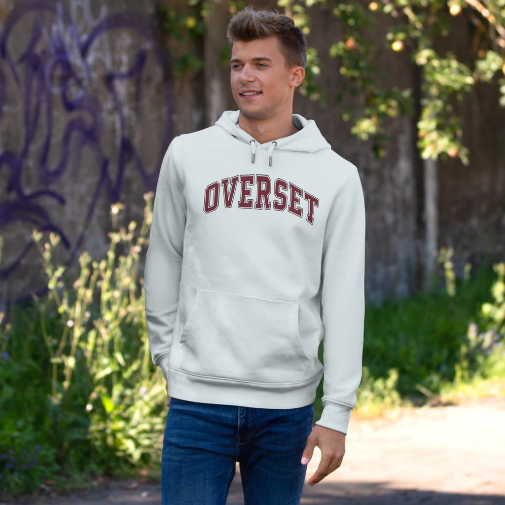 Sweat à Capuche Overset – Logo Arqué Vintage Style Universitaire