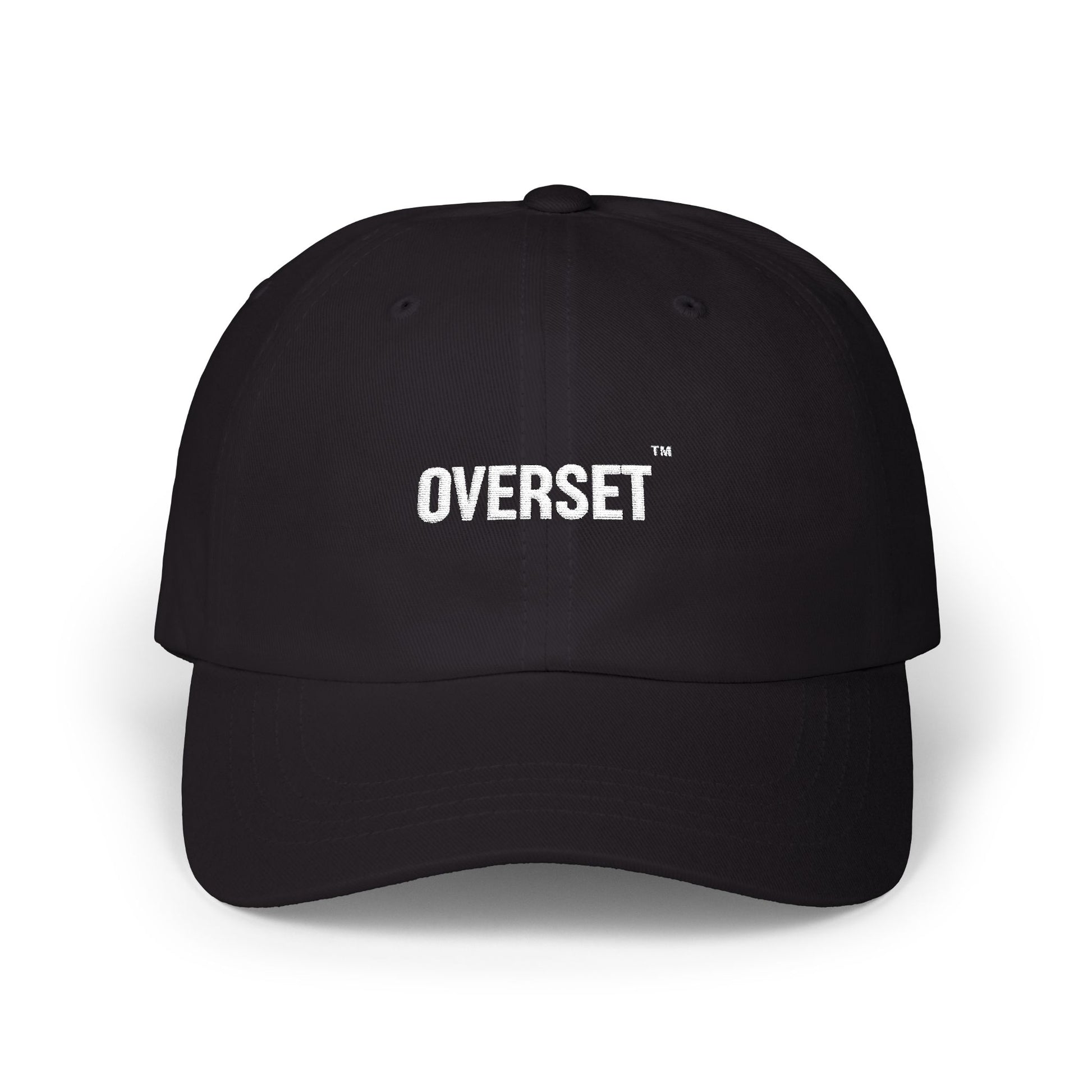 Casquette Dad OVERSET™ Classique Brodée – Coton Ajustable Unisexe | Noir, Bleu Marine & Gris
