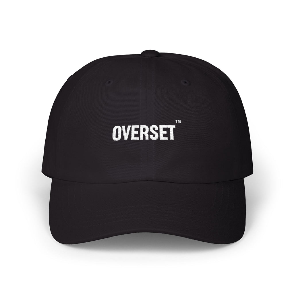 Casquette Dad OVERSET™ Classique Brodée – Coton Ajustable Unisexe | Noir, Bleu Marine & Gris
