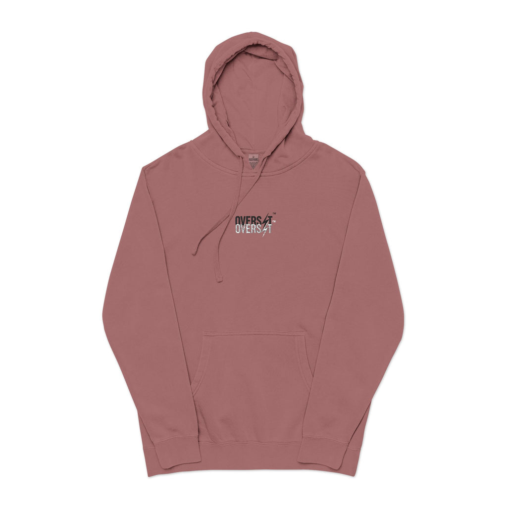 Sweat à capuche teint pigmenté brodé – Style décontracté et confort absolu