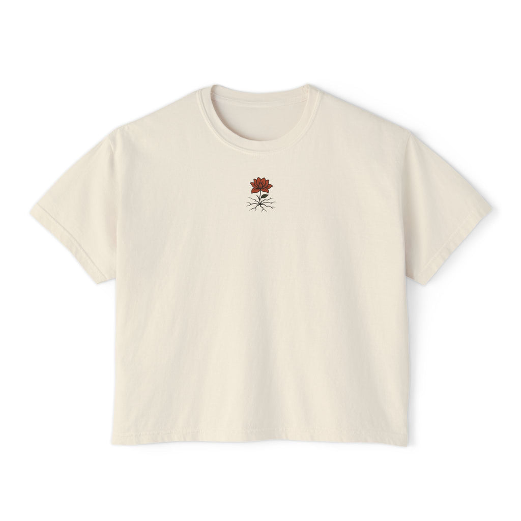 T-shirt Femme Fleuri – Coupe Ample et Décontractée,Style Vintage et Confort Quotidien