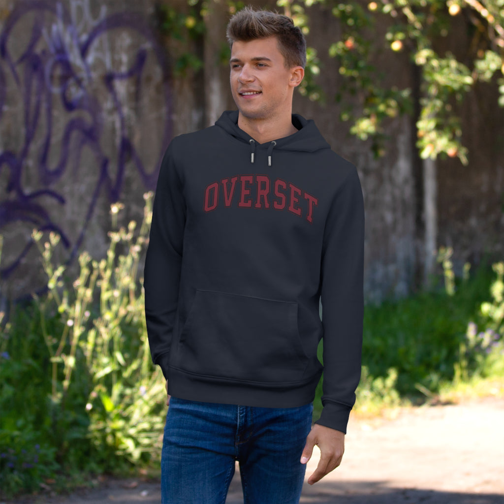 Sweat à Capuche Overset – Logo Arqué Vintage Style Universitaire